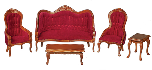 Victorian Living Room Set, 5 pc.